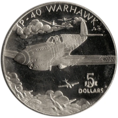 5 Dollars P-40 Warhawk of Flying Tigers back