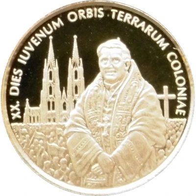 5 Dollars Pope Benedict XVI - World Youth Day in Cologne back