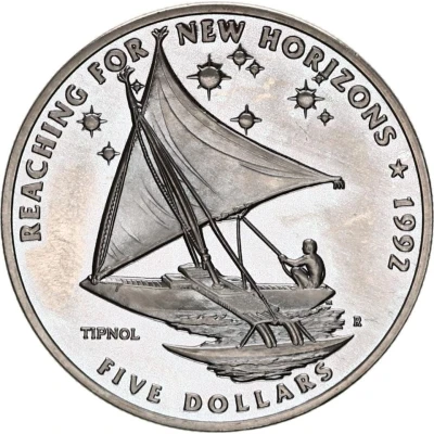 5 Dollars Reaching For New Horizons - Tipnol back