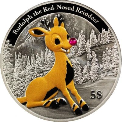 5 Dollars Rudolph the Rednosed Reindeer back