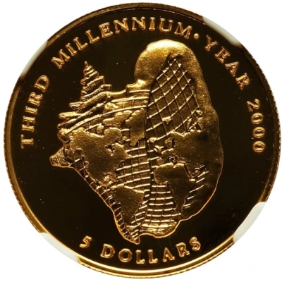 5 Dollars Third Millennium back