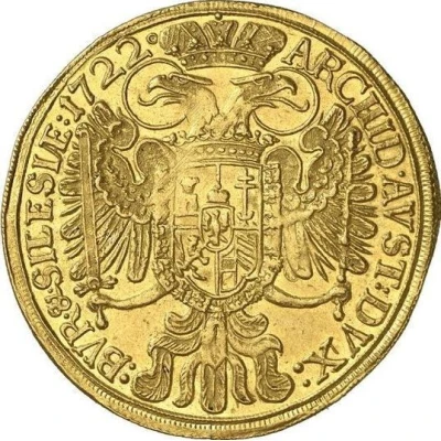 5 Ducats - Charles VI Breslau back