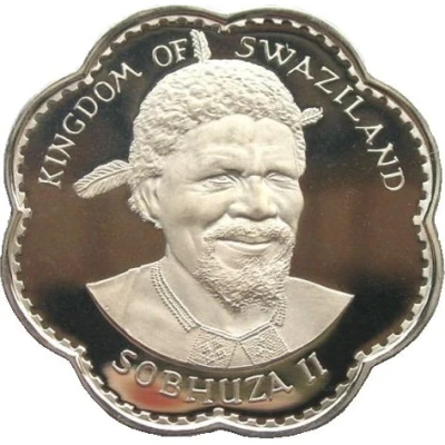 5 Emalangeni - Sobhuza II 75 Anniversary of the King front