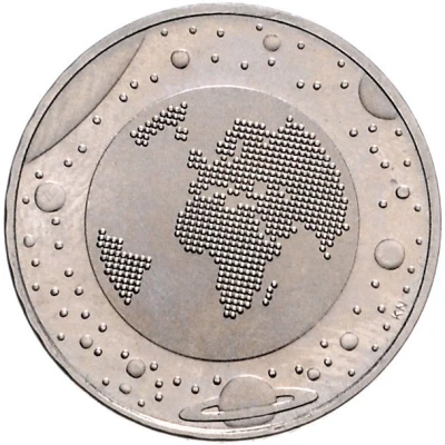 5 Euro Planet Earth - Pattern back