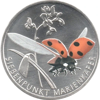 5 Euros Seven-spot ladybird back