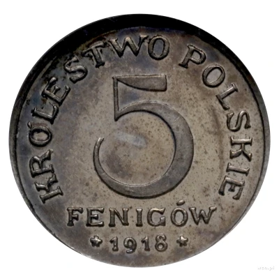 5 Fenigów CuNi back