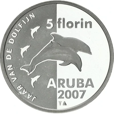 5 Florins - Beatrix Year of the Dolphin back