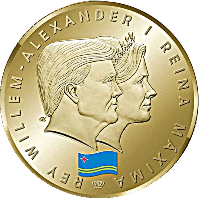 5 Florins - Willem-Alexander 1 Year Anniversary Kingship back