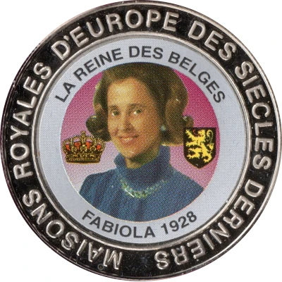 5 Francs Belgium - Queen Fabiola back