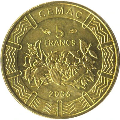 5 Francs CFA back