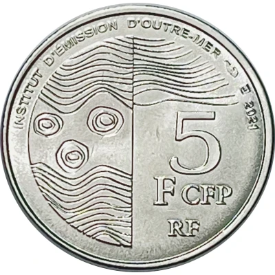 5 Francs CFP front