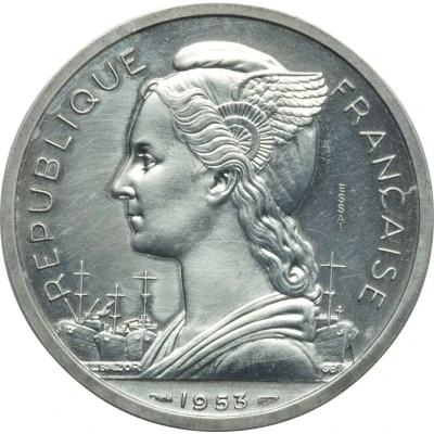 5 Francs Essai Piedfort front