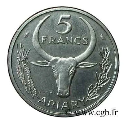 5 Francs Essai back