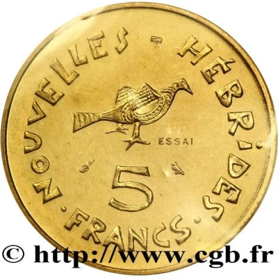 5 Francs Essai back