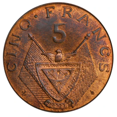 5 Francs Pattern; bronze front