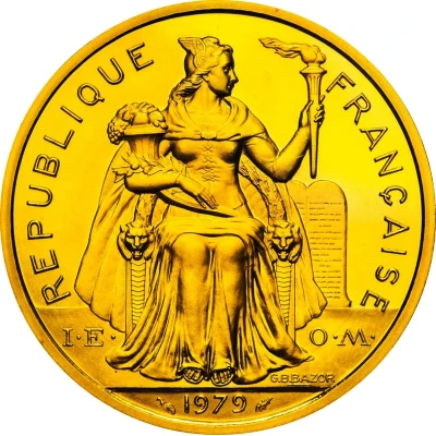 5 Francs Piedfort gold front