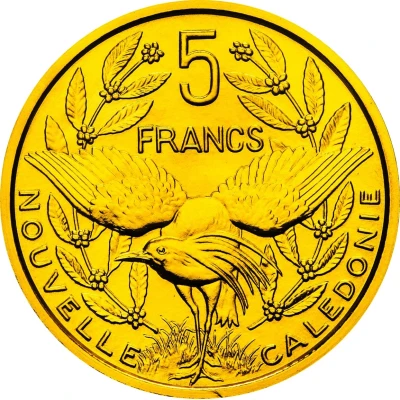 5 Francs Piedfort gold back