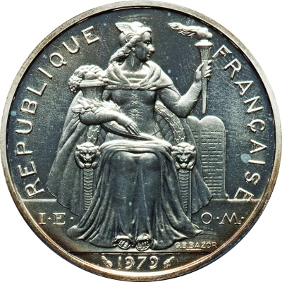 5 Francs Piedfort silver front