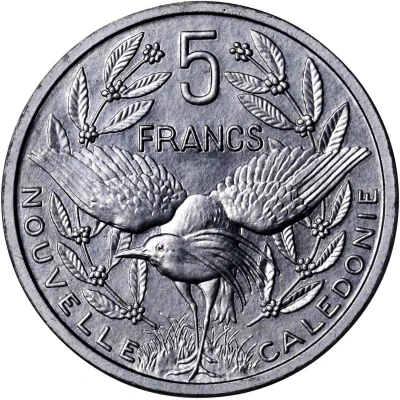 5 Francs Piedfort with essai back