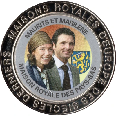 5 Francs The Netherlands - Prince Maurits and Princess Marilène back