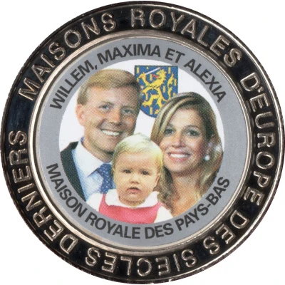 5 Francs The Netherlands - Prince Willem-Alexander, Princess Maxima and Princess Alexia back