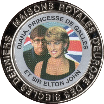 5 Francs United Kingdom - Princess Diana and Sir Elton John back