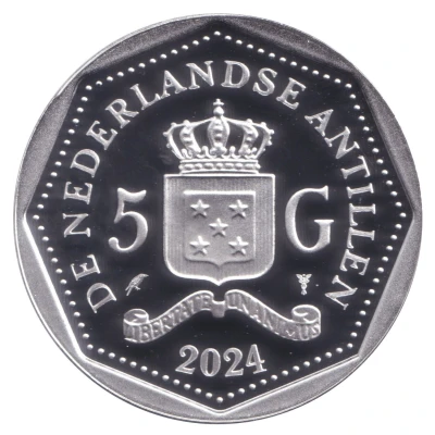 5 Gulden Farewell to the Antillean Guilder front