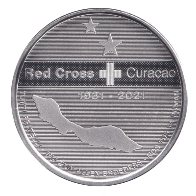 5 Gulden Red Cross Curacao back