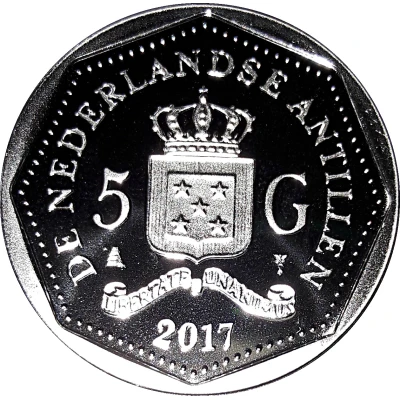 5 Gulden Red Cross front