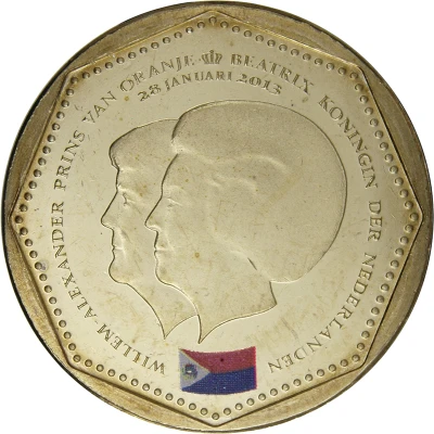 5 Gulden - Willem-Alexander / Beatrix Sint-Maarten flag front