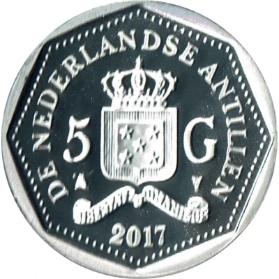 5 Gulden - Willem-Alexander Willem-Alexander 50th birthday back