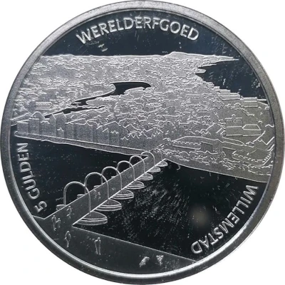 5 Gulden - Willem-Alexander Willemstad back