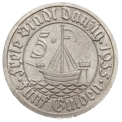 5 Gulden front