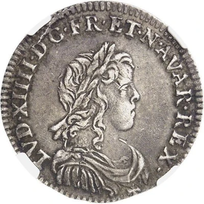 5 Liards or Sol Parisis - Louis XIV front