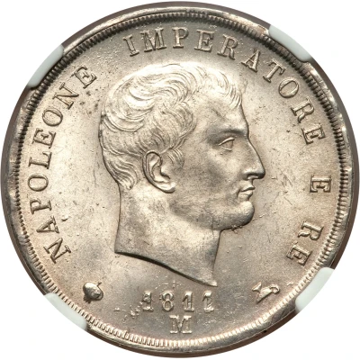 5 Lire - Napoleon I front