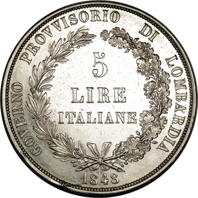 5 Lire front