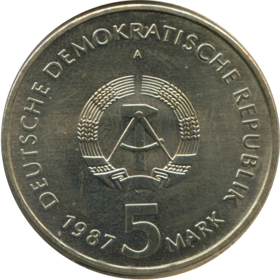 5 Mark 750 years Berlin - Alexanderplatz front