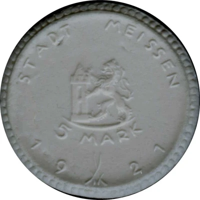 5 Mark - Meissen front