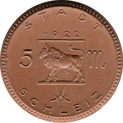 5 Mark - Schleiz front