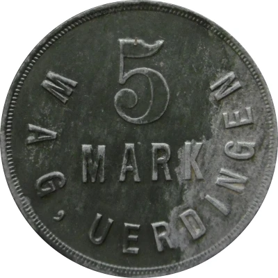 5 Mark - Uerdingen (W A G) ND front