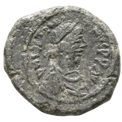 5 Nummi - Justinian I Constantinopolis; Type ♰, Large Module ND front