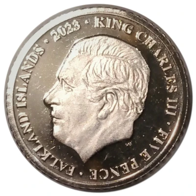 5 Pence - Charles III front