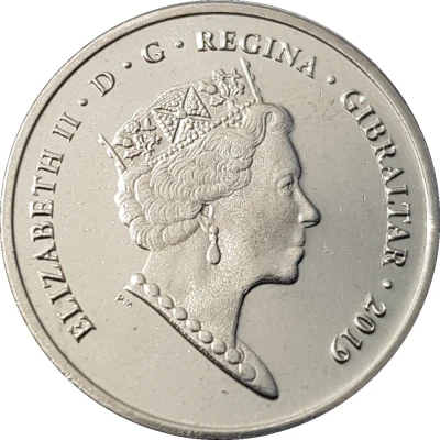 5 Pence - Elizabeth II 2019 Island Games front