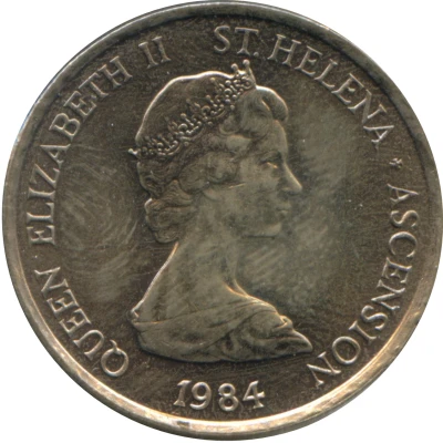 5 Pence - Elizabeth II 2nd portrait; large type front