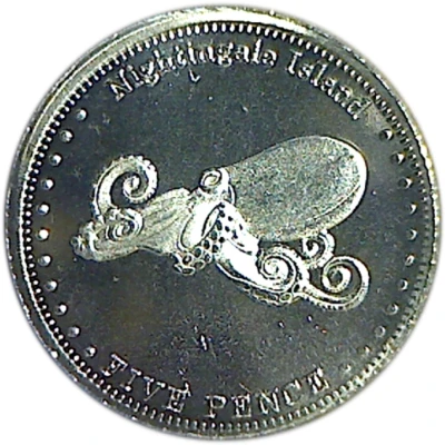 5 Pence - Elizabeth II back