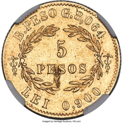 5 Pesos back