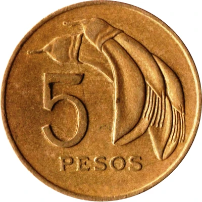 5 Pesos back