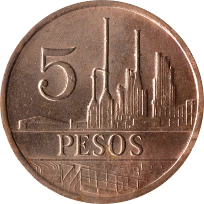 5 Pesos back