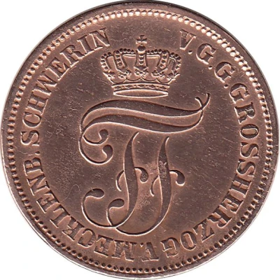 5 Pfennige - Frederick Francis II front