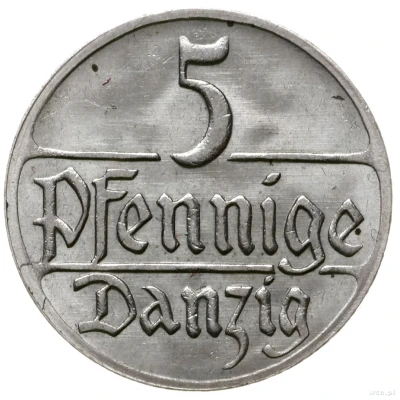 5 Pfennige front